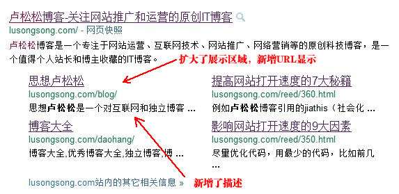 Google Sitelinks(全站链接)新版